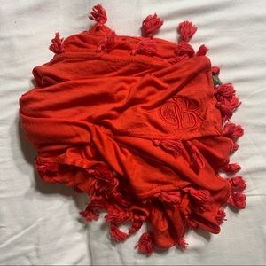 Outback Red Tassel Scarf